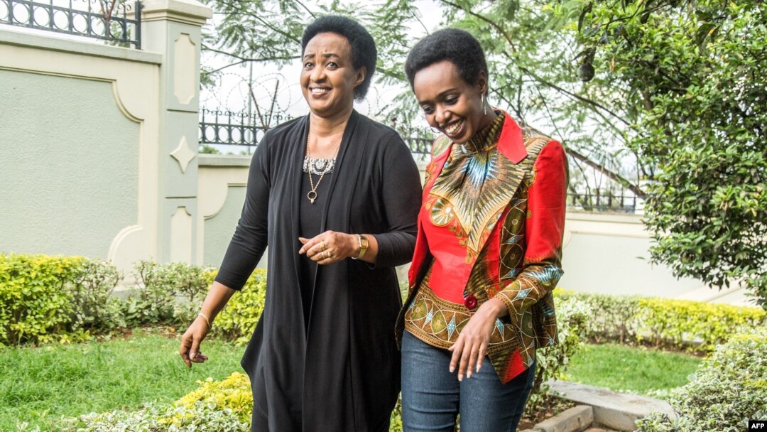 Diane Rwigara n'umubyeyi we Adeline Rwigara 