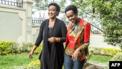 Diane Rwigara n'umubyeyi we Adeline Rwigara 