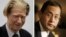 A combination of two recent pictures shows at Left John Gurdon of Britain and at Right Shinya Yamanaka of Japan, who both won the Nobel Prize on October 8, 2012 for work in cell programming.