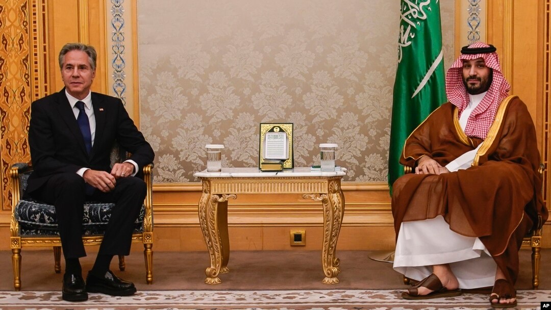 بلېنکن د سعودي ولي عهد محمد بن سلمان سره ملاقات وکړو