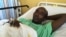 Salah Sabdow Farah was shot when the bus he was traveling in was attacked by al-Shabab militants in December 2015. He is recovering at Nairobi's Kenyatta National Hospital in January 2016.(J. Craig/VOA)