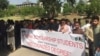 تعلیمی وظائف پر زیر تعلیم افغان طلبا کا اسلام آباد میں احتجاج