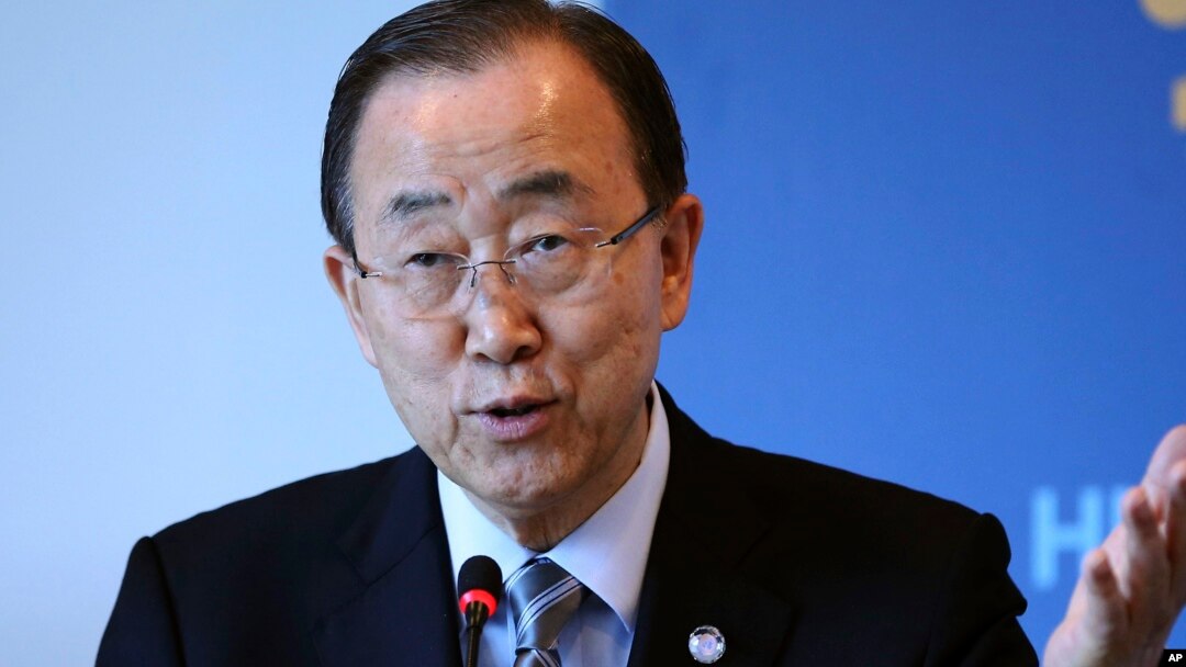 Ban Ki-moon, babban sakataren Majalisar Dinkin Duniya ko MDD, a takaice