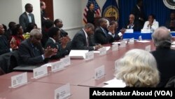 Sherehe za kutia saini mkataba wa biashara kati ya Marekani na Afrika Mashariki mjini Washington