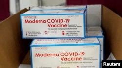 FILE PHOTO: Moderna's COVID-19 vaccine at the McKesson distribution center in Olive Branch, Mississippi