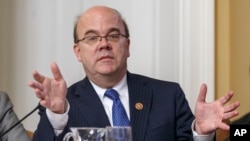 FILE - Rep. James McGovern, D-Mass. speaks on Capitol Hill in Washington.