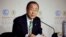 FILE - U.N. Secretary-General Ban Ki-moon speaks at the World Climate Change Conference 2016 in Marrakech, Morocco, Nov. 15, 2016.