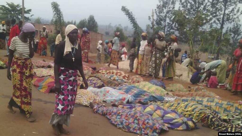 Refugiados do Burundi mortos pelas forças de segurança, 16 de Setembro, 2017. (VOA/Ernest Muhero) 