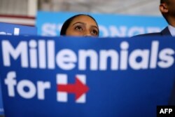 2016-cı il prezident seçkisində demokrat Hillari Klintonu dəstəkləyən millenniallar