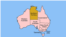 A map of Australia showing the territory names.