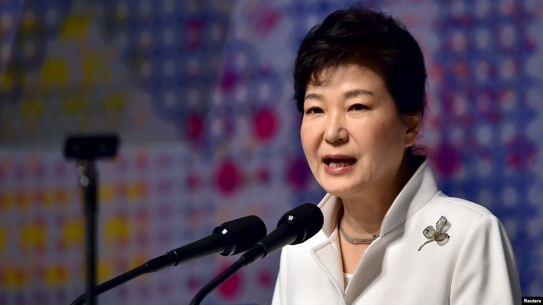 Tổng thống Nam Triều Tiên Park Geun-hye.