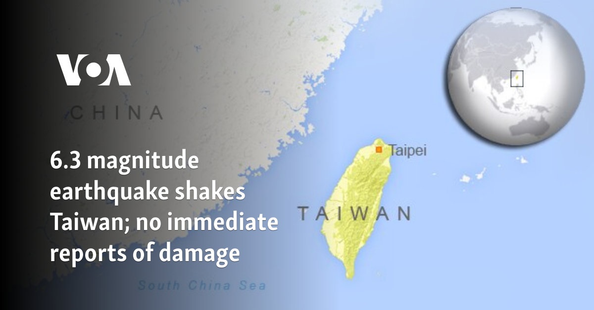 6.1 magnitude earthquake hits Taiwan