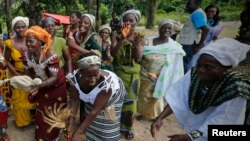 Des ivoiriennes à Man, dans l'ouest de la Côte d'Ivoire, le 3 novembre 2014