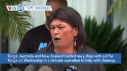 VOA60 World- Australia and New Zealand loaded navy ships with aid for Tonga on Wednesday