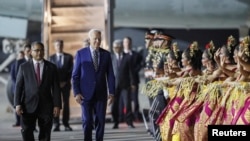 U.S. President Joe Biden arrives in Bali for the G20