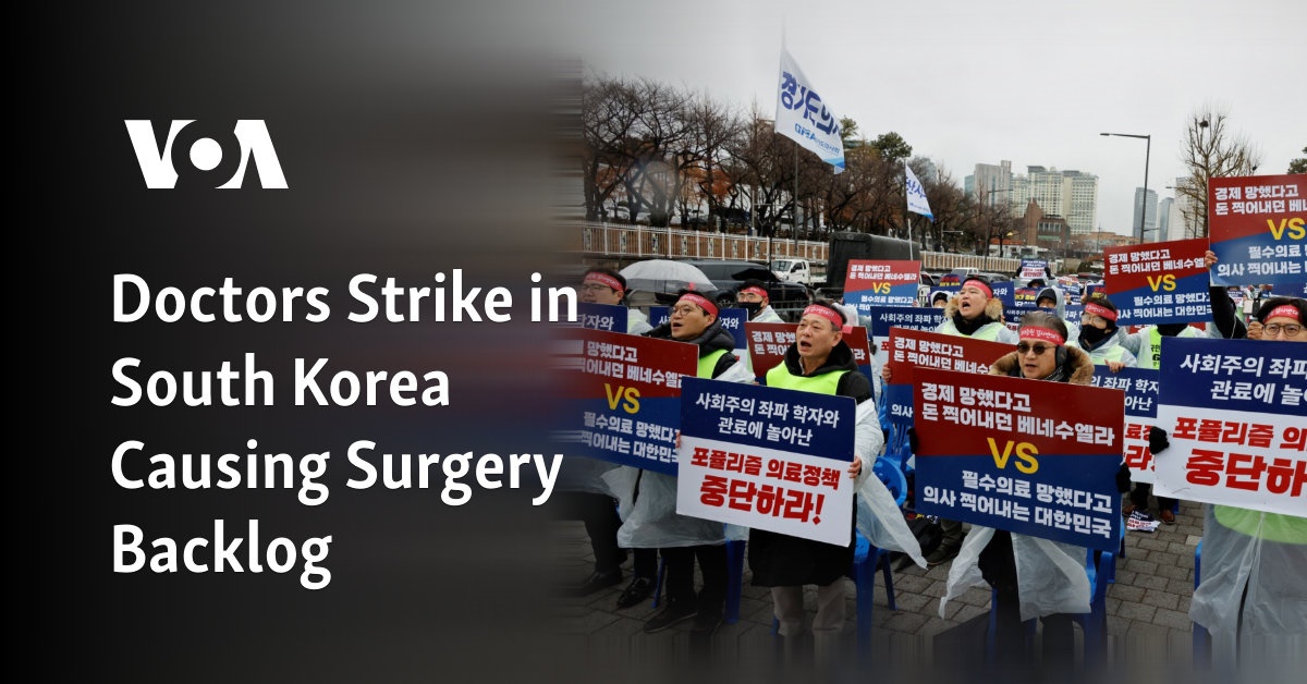 Doctors Strike in South Korea Causing Surgery Backlog