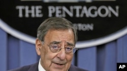 US Secretary of Defense Leon Panetta details the Defense Strategic Review at the Pentagon, in Arlington, Virginia, January 5, 2012.