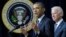 Prezident Barak Obama va vitse-prezident Jo Bayden qurol nazoratiga doir yangi takliflarni e'lon qilmoqda, Oq uy, Vashington, 16-yanvar, 2013-yil.