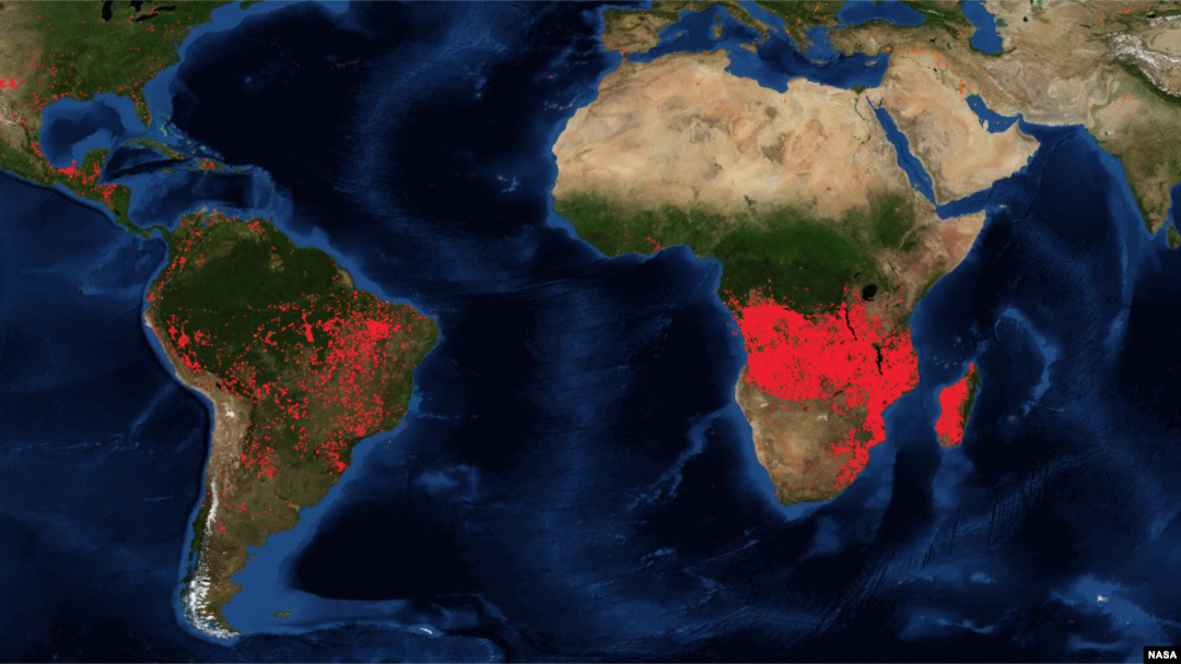 Les Incendies D Afrique Subsaharienne Plus Etendus Que Ceux De L Amazonie