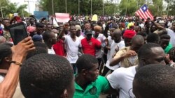 Manifestation anti-Weah au Liberia