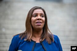 Letitia James, državna tužiteljica New Yorka, 18. oktobra 2023. (Foto: AP/Ted Shaffrey)