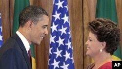 Shugaban Amurka Barack Obama ya gana da takwararsa ta kasar Brazil Dilma Rousseff, domin tattaunawa kan dangantakar tattalin arziki.