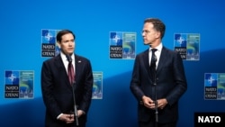 NATO Secretary General Mark Rutte meets with Marco Rubio, US Secretary of State - Meeting of NATO Ministers of Foreign Affairs, May 22, 2026. 