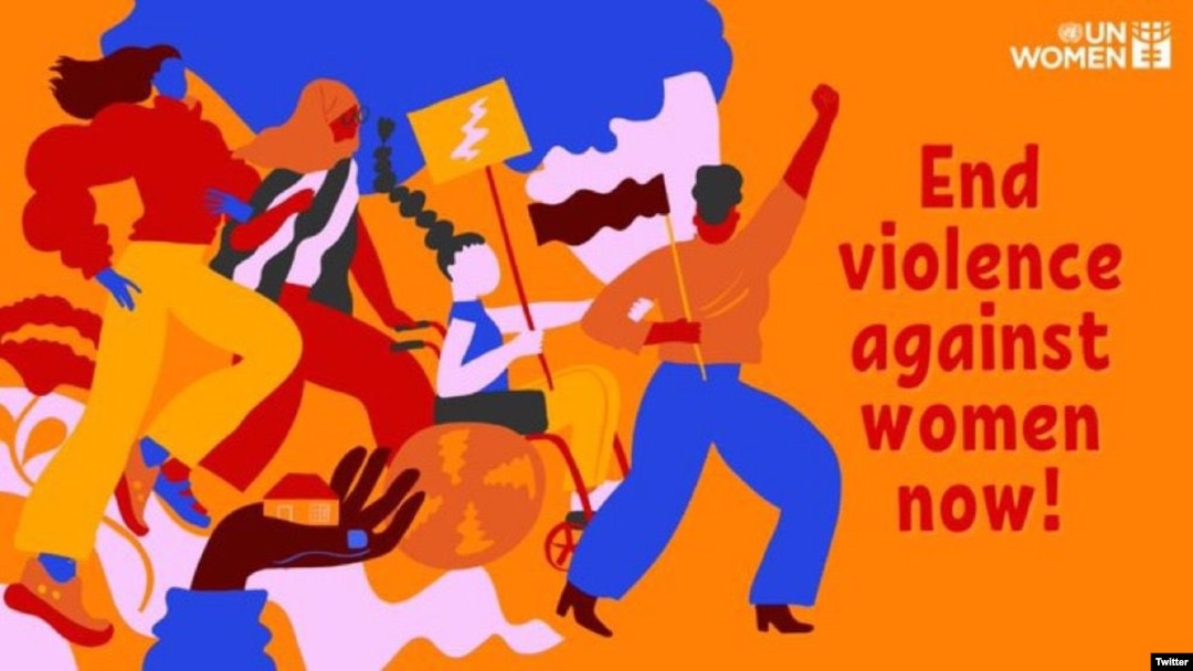 Plakat "Okončajmo nasilje nad ženama", UN Women Kosovo, 25. novembar 2021.