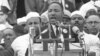 FILE: Dr. Martin Luther King Jr., head of the Southern Christian Leadership Conference, addresses marchers during his "I Have a Dream" speech at the Lincoln Memorial in Washington D.C. Aug. 28, 1963. (AP Photo)
Forma