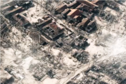 Foto udara menunjukkan desa-desa yang hancur akibat letusan Merapi pada 2010. (Foto: Courtesy/BPPTKG)