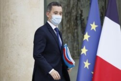 Menteri Dalam Negeri Perancis, Gerald Darmanin di Istana Presiden Elysee, Paris, 2 Desember 2020. (Foto: Thomas COEX / AFP)