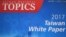 台北市美国商会公布2017台湾白皮书(美国之音张永泰拍摄)