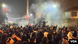 عکسی از تظاهرات میانه دیماه امسال