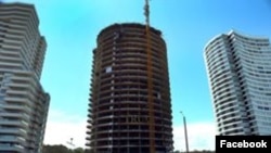 La construcción de la Torre Trump en Punta del Este, Uruguay, comenzó en 2014.