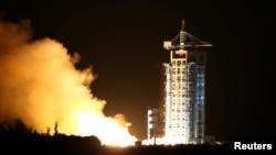 The world's first quantum satellite is launched in Jiuquan, Gansu Province, China, Aug. 16, 2016. 