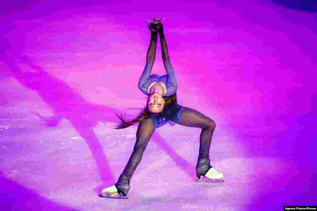 کامیلا ولیا، در حین اجرای رقص در شهر سوچی روسیه