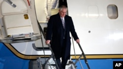 U.S. Secretary of State Rex Tillerson arrives at Haneda International Airport in Tokyo, as the first stop on his tour of Asia, March 15, 2017. 