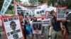 Các người biểu tình Hong Kong ủng hộ Snowden
