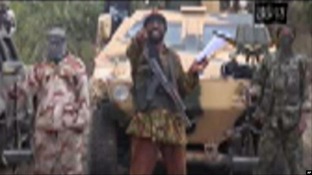 FILE - Abubakar Shekau speaks in a video sent to AP on May 5, 2014.
