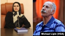 Iranian lawyer Zeynab Taheri and her client Mohammad Salas, a Dervish man executed by Iran on June 18, 2018 for allegedly killing three policemen. Rights groups said Salas professed innocence and was convicted unjustly.