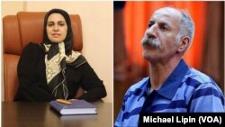 Iranian lawyer Zeynab Taheri and her client Mohammad Salas, a Dervish man executed by Iran on June 18, 2018.