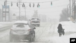 Tormenta invernal en Florence, Kentucky, el 6 de enero del 2025.