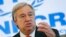 FILE - Antonio Guterres, U.N. High Commissioner for Refugees, says results of peace talks involving Syria, Yemen and Libya "will be vital" to efforts to reduce the current displacement crisis.