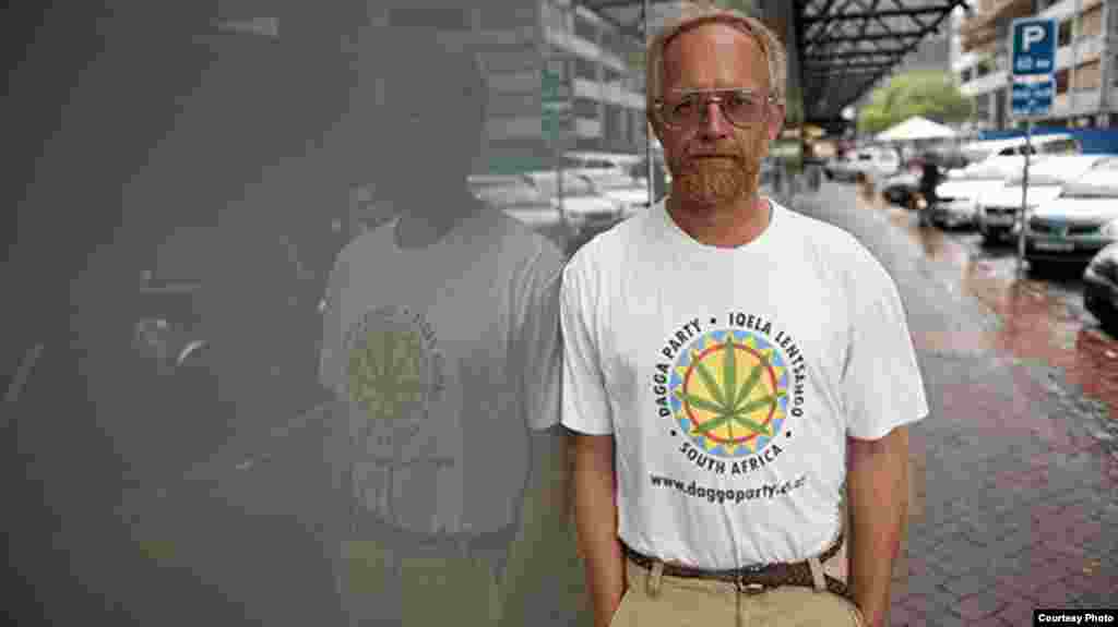 The man behind the Dagga Party is Jeremy Acton, a South African who wants to legalize marijuana. (Courtesy Dagga Party)