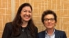 Federal Reserve Board Governor Adriana Kugler, left, and Federal Reserve Bank of San Francisco President Mary Daly pose during the American Economics Association's annual conference in San Francisco, California, Jan. 4, 2025. 