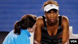 Venus Williams, mundur dari turnamen Australia Terbuka akibat cedera awal tahun ini, namun tetap akan tampil di Melbourne bulan depan (foto:dok).