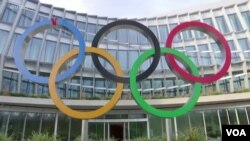 Logo Olimpiade 2020. (Foto: VOA)