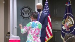 Նախագահ Բայդենը այցելել է Վաշինգտոնում Վետերանների բժշկական կենտրոն և հետևել պատվաստման գործընթացին