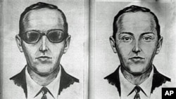 An artist's sketch released by the FBI of the skyjacker known as 'Dan Cooper' and 'D.B. Cooper', from the recollections of passengers and crew of a Northwest Orient Airlines jet he hijacked between Portland and Seattle, Nov. 24, 1971