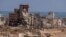 Destroyed buildings in Libya's flood wrecked city of Derna,Sept. 21, 2023.